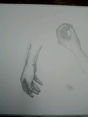 手のデッサン
