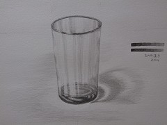 ガラスのコップ