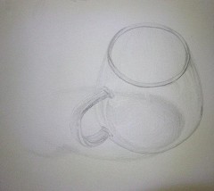 ガラスのコップ