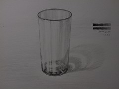 ガラスのコップA